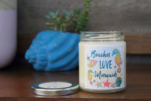 Beaches Love Mermaids 9 oz Soy Candle - Pineapple & Seaside Cotton