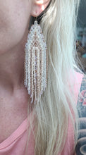 Long Beaded Fringe Earrings
