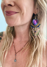 Flamingo Beach Paradise Chandelier Earrings