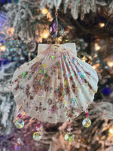 Iridescent Color Splash Shell Ornament Suncatcher