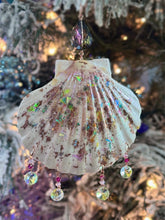 Iridescent Color Splash Shell Ornament Suncatcher