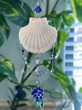 Boho Beach Shell Suncatcher - Blue Tropical Vibes
