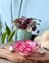 Capiz Shell Lotus Tealight Holder- Flamingo Paradise