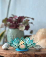 Capiz Shell Lotus Tealight Holder- Cool Water Paradise