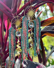 Mermaid Jewels Beaded Curtain Fringe Earrings