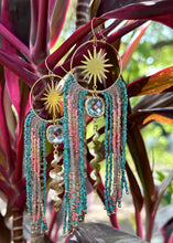 Mermaid Jewels Beaded Curtain Fringe Earrings