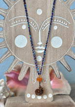 Ammonite Double Strand Knotted Bead Necklace
