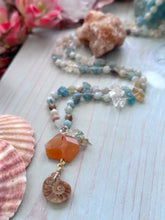 Mermaid Ammonite Beaded Necklace