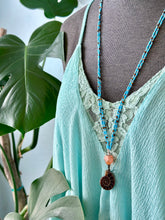 Ammonite Double Strand Knotted Bead Necklace