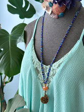 Ammonite Double Strand Knotted Bead Necklace