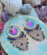 Flamingo Beach Paradise Chandelier Earrings