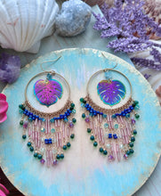 Flamingo Beach Paradise Chandelier Earrings
