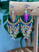 Flamingo Beach Paradise Chandelier Earrings