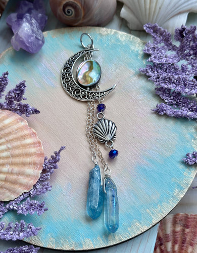 Mermaid Moon Rearview Mirror Accessory