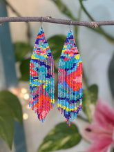 Psychedelic Fringe Earrings