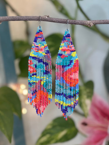 Psychedelic Fringe Earrings