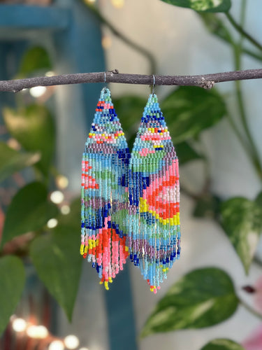Psychedelic Fringe Earrings