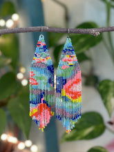 Psychedelic Fringe Earrings