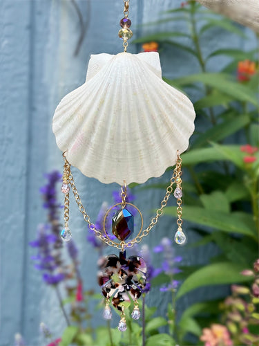 Boho Beach Shell Suncatcher