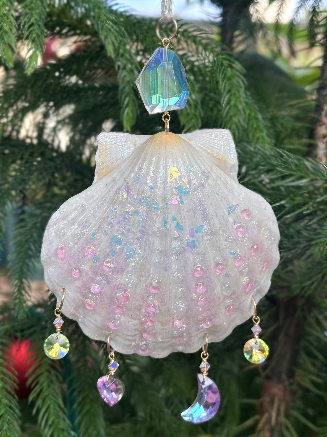Iridescent Shell Ornament