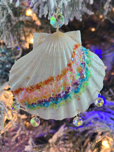 Rainbow Shell Ornament Suncatcher
