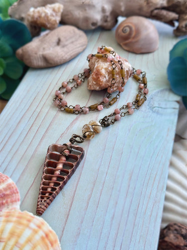 Beaded Mermaid Shell Necklace