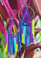 Bright and BOLD Geometric Statement Fringe Earrings