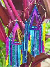 Bright and BOLD Geometric Statement Fringe Earrings