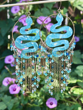 Medusa Beaded Hoop Earrings