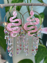Medusa Beaded Hoop Earrings