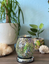 Colorful Crackle Glass Dimming Wax Melt & Oil Warmer