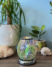 Colorful Crackle Glass Dimming Wax Melt & Oil Warmer