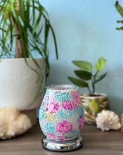 Colorful Crackle Glass Dimming Wax Melt & Oil Warmer