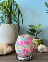 Colorful Crackle Glass Dimming Wax Melt & Oil Warmer