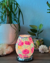 Colorful Crackle Glass Dimming Wax Melt & Oil Warmer