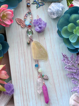 Yellow Sulfur Butterfly Wing Car Charm Sun Catcher