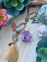 Yellow Sulfur Butterfly Wing Car Charm Sun Catcher