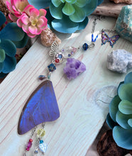 Blue Morpho Butterfly Wing Car Charm Sun Catcher