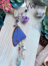 Blue Morpho Butterfly Wing Car Charm Sun Catcher