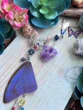 Blue Morpho Butterfly Wing Car Charm Sun Catcher