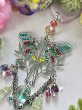 Whimsical Moth Beaded Car Charm