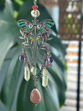 Whimsical Moth Beaded Car Charm