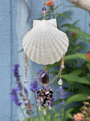 Boho Beach Shell Suncatcher