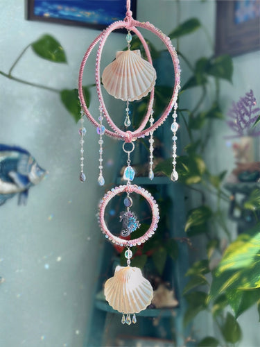 Beaded Shell Suncatcher