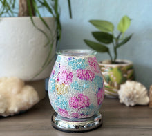 Colorful Crackle Glass Dimming Wax Melt & Oil Warmer