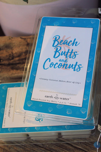 Beach Butts and Coconuts 6-pack JUMBO soy wax melts