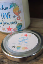 Beaches Love Mermaids 9 oz Soy Candle - Pineapple & Seaside Cotton