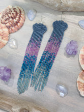 Jellyfish Duster Beaded Fringe Earrings