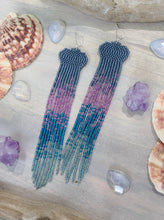 Jellyfish Duster Beaded Fringe Earrings