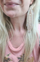 Long Beaded Fringe Earrings